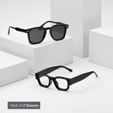 Unisex Combo Pack of 2 Sunglasses