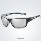 Rider V1 Silver Mercury Polarized Rectangle Sunglasses