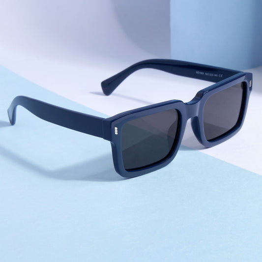 Sigma Blue Black Rectangle Sunglasses