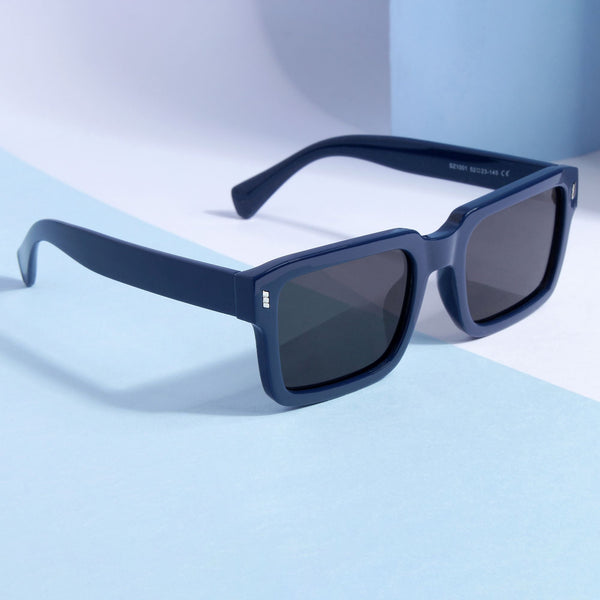 Sigma Blue Black Rectangle Sunglasses