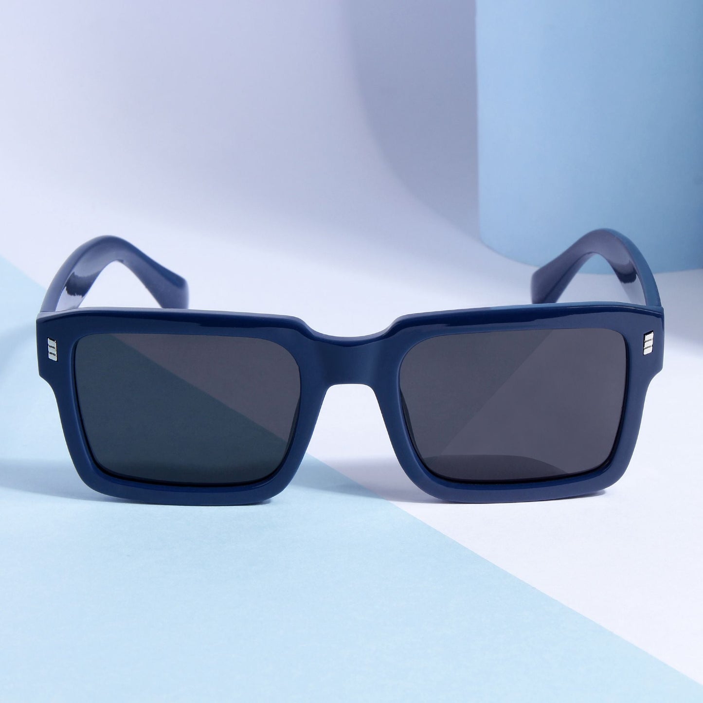 Sigma Blue Black Rectangle Sunglasses