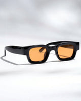 Vintage V1 Black Orange Square Sunglasses