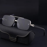 GG2317 Silver Black Rectangle Sunglasses