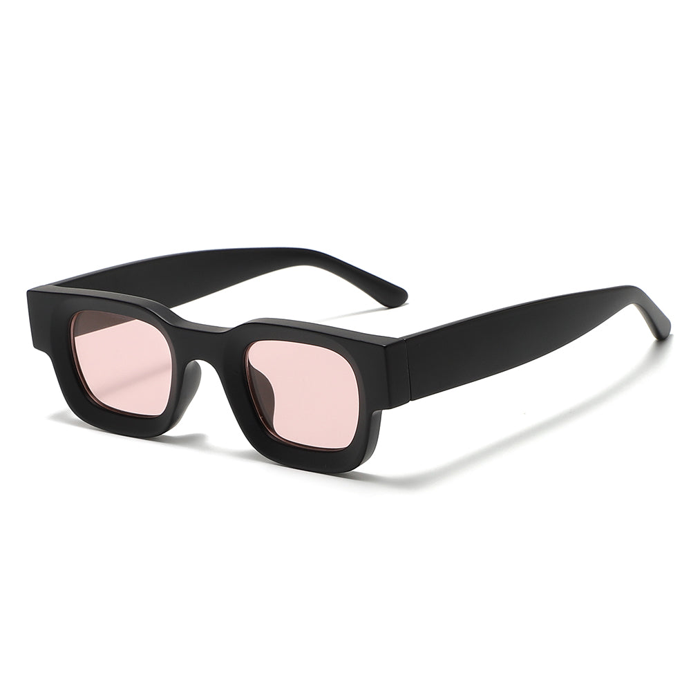 Vintage V1 Black Pink Square Sunglasses