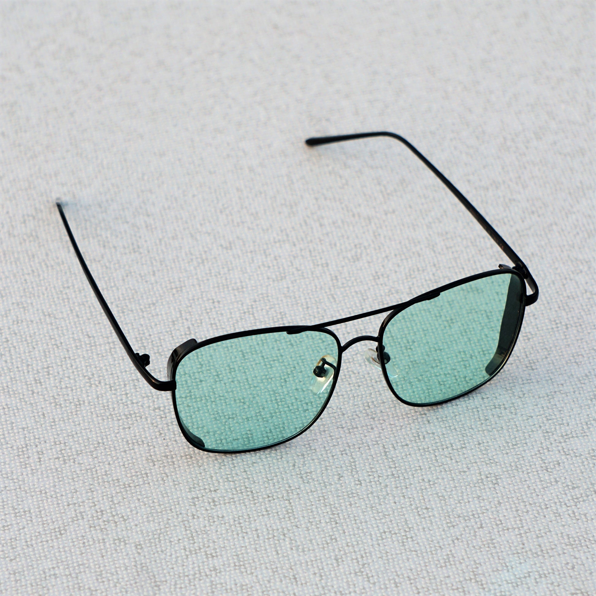 Clement Rectangle Black Green Sunglasses – Go Glassic