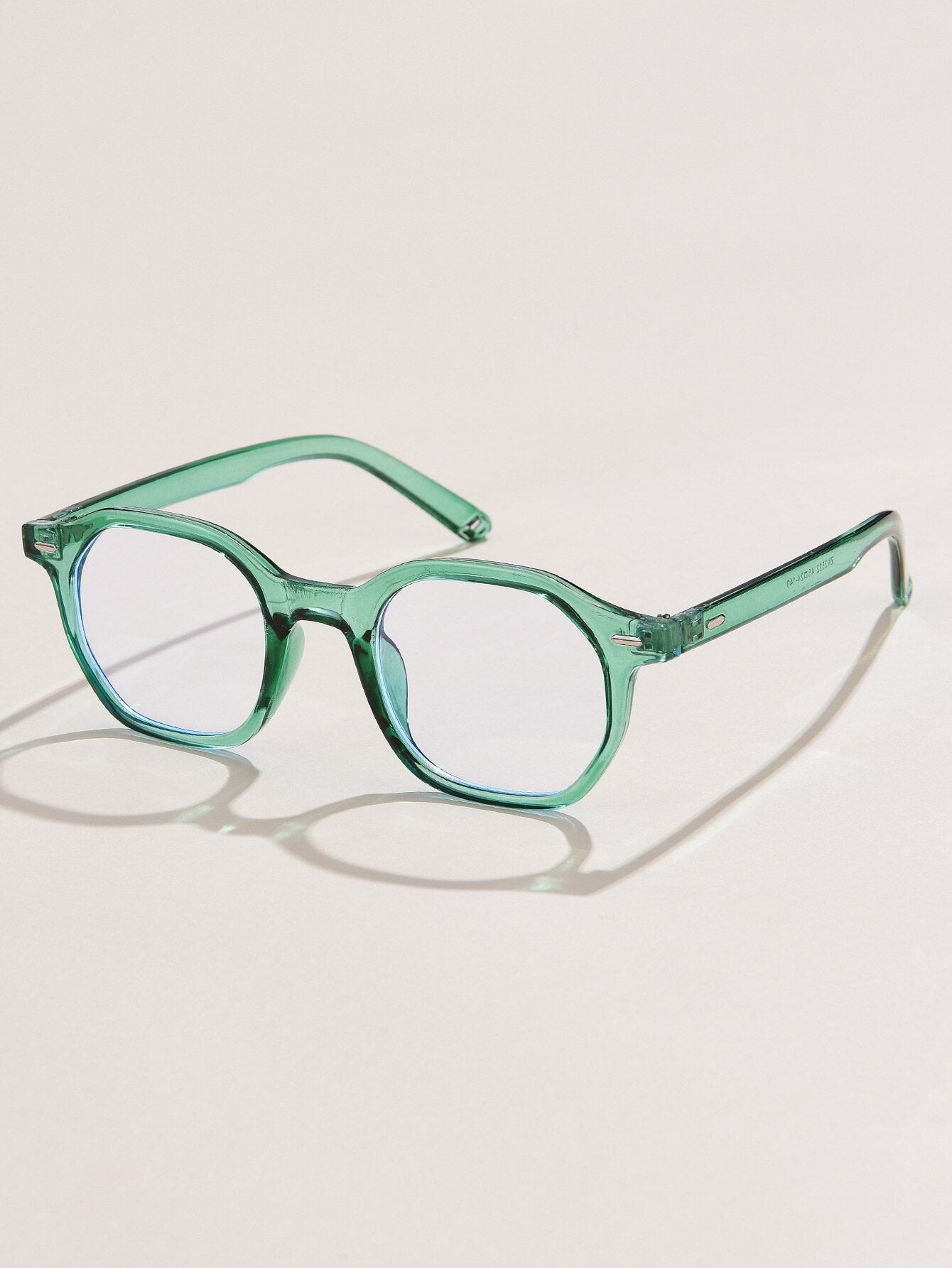 Orchid Green Clear Round Sunglasses