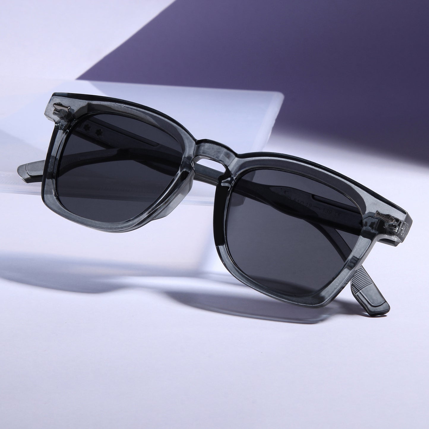 Michel Grey Black Square Sunglasses – Go Glassic