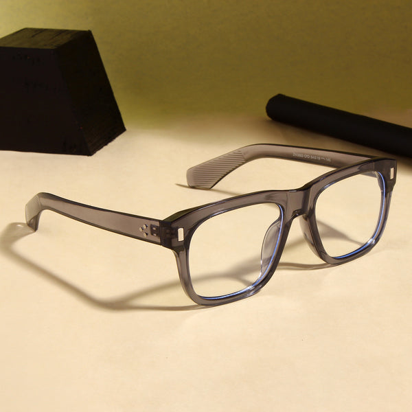 Spider Grey Clear Rectangle Sunglasses