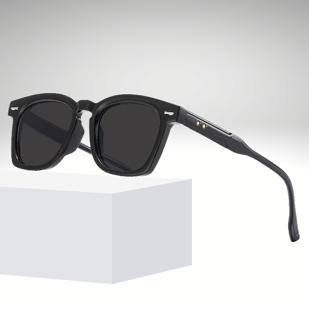 Michel Black Square Sunglasses