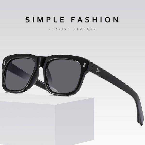 Spider Black Rectangle Sunglasses