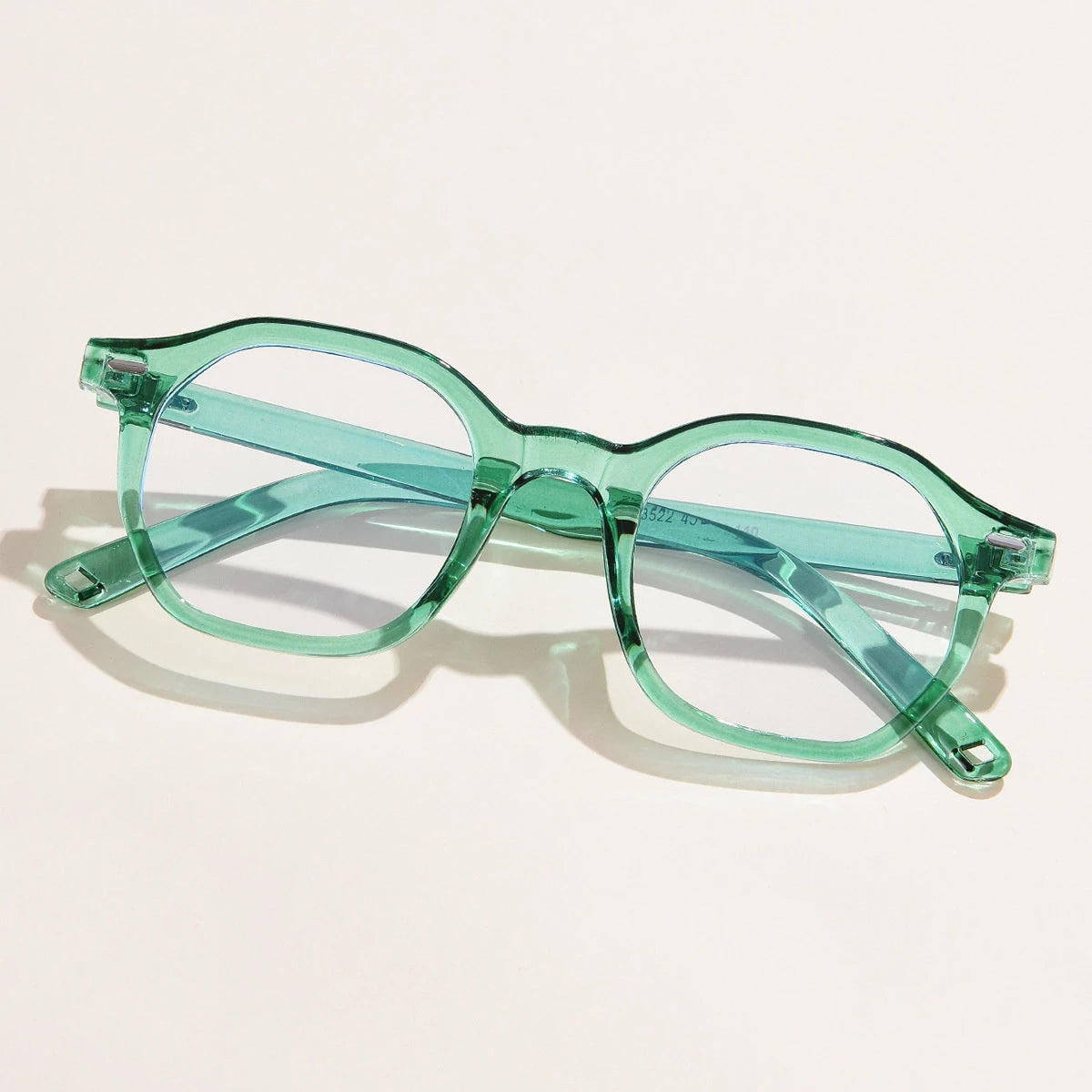 Orchid Green Clear Round Sunglasses